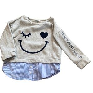 H&M - Long sleeve sweater shirt - what?